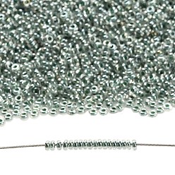 (1070) Subtle Hunter Green Lined Crystal Luster Toho 11/0 полукруглые бусины, японский бисер, (1070) тонкий блеск хрусталя с зеленой подкладкой, 11/0, 2.2x0.9 мм, отверстие : 0.8 мм, Около 1733 шт / 10 г