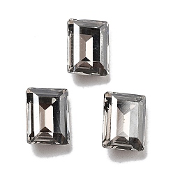 Хрустальная Сатина K 9 кабошоны из стеклянного страза, задние и задние, прямоугольные, кристалл сатин, 8x6x3 мм