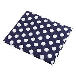 Prussian Blue 2 Yards Polka Dot Pattern Cotton Fabric, Clothing Accessories, Prussian Blue, 1450x0.1mm