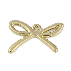 Золотой Подвески из сплава , бантом прелести, золотые, 12x21x1.5 мм, отверстие : 1.3 мм