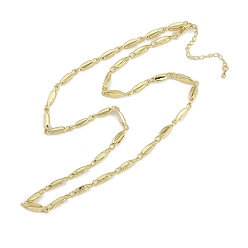Настоящее золото 18K Ожерелья из овальной цепи с покрытием из латуни для женщин, долговечный, без свинца и без кадмия, реальный 18 k позолоченный, 21.73 дюйм (55.2 см)