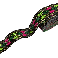 Зеленый Полиэфирная лента, орнамент одежды, зелёные, 3/4 дюйм (20 мм), около 7.66 ярдов (7 м) / шт