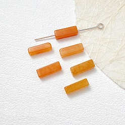 Красный Авантюрин Натурального красного бисера авантюрин, кубоид, 13x4x4 мм, отверстие : 1.4 мм