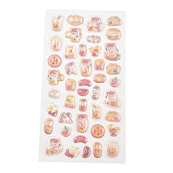 Colorful Plastic 3D Puffy Stickers, Cartoon Stickers, with Epoxy Resin Picture inside, Colorful, 21x9.5x6mm, Pattern: 9~21x8.5~22mm