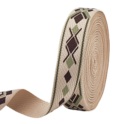 Желтая Старая Ткань  12.5 лента из полиэстера в ярдах, ромб шаблон, аксессуары для одежды, старое кружево, 1-3/8 дюйм (35 мм)