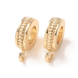 Настоящее золото 18K Поручни из латунной трубки, петля под залог, стойки покрытие, долговечный, без свинца и без кадмия, реальный 18 k позолоченный, 10x7.5x3 мм, отверстие : 1.5 мм, внутренний диаметр: 3.5 мм