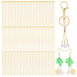 Real 18K Gold Plated 150Pcs 3 Styles Brass ins, Cadmium Free & Lead Free, Real 18K Gold Plated, 50~51mm, 50pcs/style
