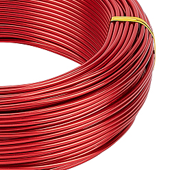 Красный Анодированная алюминиевая проволока, для изготовления ювелирных изделий, красные, 12 датчик, 2.0 мм, около 180.44 футов (55 м) / 500 г