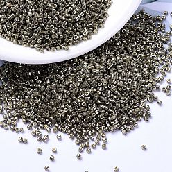 (DB1852) Гальваническый Оловянный Дуракоат Бусины miyuki delica, цилиндр, японский бисер, 11/0, (оцинкованный оловянный нож, 1852) мм, отверстия: 1.3x1.6 мм, около 0.8 шт / мешок, 10000 г / мешок