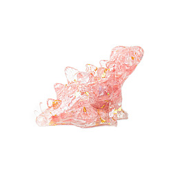 Стеклянный Камень Арбуза Украшение для дисплея динозавра из смолы, с арбузной стеклянной крошкой внутри статуй для украшения домашнего офиса, 90x47x48 мм