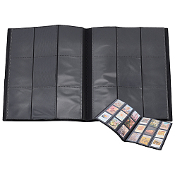 Черный Фотоальбом из полипропиленового пластика, альбом для хранения коллекции игровых карт, прямоугольные, чёрные, 310x247x24 мм