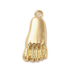Body Подвески из сплава , золотые, нога, 25.5x11x2 мм, отверстие : 2 мм