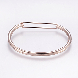 Розовое Золото 304 браслеты из нержавеющей стали, розовое золото , 45x58 мм