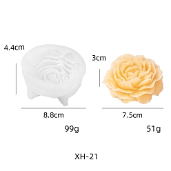 Цветок Пищевые силиконовые формы для свечей своими руками, для изготовления ароматических свечей, цветок, цветок, 88x44 мм