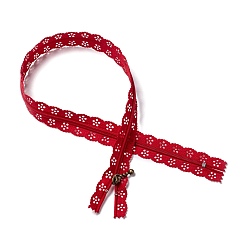 (123L) Белый крем непрозрачный блеск Аксессуары для одежды, нейлоновая кружевная молния, Компоненты застежки-молнии, огнеупорный кирпич, 54x2.4 см