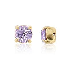 20310 Violet Preciosa® maxima crystal в пришивной чашке, чешский хрусталь, с настройками латуни, 719 37 083 шатон (круглый), золотые, 20310 фиолетовый, ss 19 (4.4~4.6 мм)