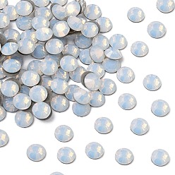 01000 White Opal Камни preciosa® crystal hotfix с плоской основой, чешский хрусталь, круглый(438 11 612 шатон роза вива 12 ®), 01000 белый опал, ss 16 (3.8~4 мм)