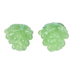 Light Green Handmade Lampwork Beads, Raspberry, Light Green, 14.5~16.5x12.5~17.5x12.5~17.5mm, Hole: 1~1.8mm