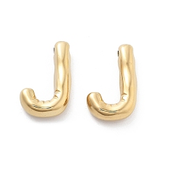 Letter J 304 подвески из нержавеющей стали, реальный 14 k позолоченный, ионное покрытие (ip), шарм-буква, буква J, 19.5x12.5x5 мм, отверстие : 2 мм