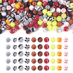 Mixed Shapes 200 шт 10 стили ручной работы из полимерной глины бусины, игры с мячом, разнообразные, 8 мм, отверстие : 1~1.6 мм, 20 шт / стиль