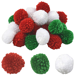 Mixed Color 24Pcs 3 Colors Wool Soft Pompom Ball, for Hats Shoes Scarves Bag Charms Accessories, Mixed Color, 25mm, 8pcs/color