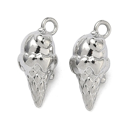 Нержавеющая Сталь Цвет 304 подвески из нержавеющей стали, мороженое прелести, цвет нержавеющей стали, 17.5x8x8.5 мм, отверстие : 2 мм