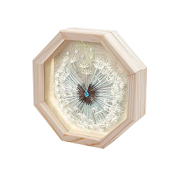 (52) Непрозрачная лаванда Набор для вышивки узора одуванчик своими руками, включая иглы для вышивания и нитки, восьмиугольный деревянный мольберт, пластиковые пяльцы для вышивания, прозрачная ткань для вышивки, цехин, разноцветные