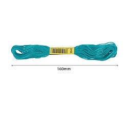 Светлый Морско-зеленый Нитки хлопчатобумажные швейные, светло-зеленый, 3 мм, около 8.57 ярдов (7.84 м) / моток