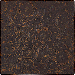 Coconut Brown Leather Fabric, for Shoes Bag Sewing Patchwork DIY Craft Appliques, Coconut Brown, 15x15x0.16~0.18cm