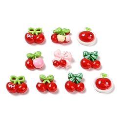 (52) Непрозрачная лаванда Непрозрачные кабошоны из смолы, вишня, разноцветные, 13~16x14.5~16x7~8.5 мм