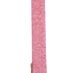 Hot Pink Korean Faux Suede Cord, Faux Suede Lace, with PU Leather, Hot Pink, 3x1.5mm, about 100yards/roll(300 feet/roll)
