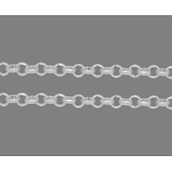 Golden Eisen rolo Kette, ungeschweißte, mit Spule, Cadmiumfrei und Nickel frei und Bleifrei, golden, 4x1 mm, ca. 164.04 Fuß (50 m)/Rolle