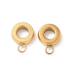 Настоящее золото 18K Ионное покрытие (ip) 304 дуги из нержавеющей стали, петля под залог, реальный 18 k позолоченный, 12.3x9x2.8 мм, отверстие : 4.3 мм