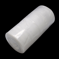 White Sheer Organza Ribbon, Wide Ribbon for Wedding Decorative, White, 2 inch(50mm), 50yards/roll(45.72m/roll), 4 rolls/group, 200 yards/group(182.88m/group)