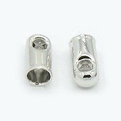 Платина Латуни мозг заканчивается, без никеля , платина, 5.8x3.2 мм, отверстия: 1.5 mm, Внутренний диаметр: 2.4 mm