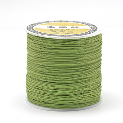Olive Drab Polyester Cords, Olive Drab, 0.8mm, about 131.23~142.16 yards(120~130m)/roll