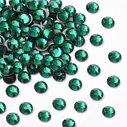 50730 Emerald Камни preciosa® crystal hotfix с плоской основой, чешский хрусталь, круглый(438 11 612 шатон роза вива 12 ®), 50730 изумруд, ss 8 (2.3~2.5 мм)