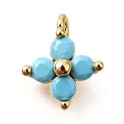 Настоящее золото 18K Латунные микро проложить кубического циркония подвески, без кадмия, без никеля и без свинца, , реальный 18 k позолоченный, 9.5~10x7.5~8x3 мм, отверстие : 1.2 мм