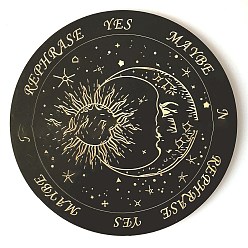 Плоский Круглый Деревянная маятниковая доска, биолокация гадальная доска, для колдовства принадлежности для викканского алтаря, 250 мм