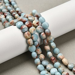 Шушан Камень Синтетический Шушан камень бисер пряди, граненый квадратный разрез, плоско-круглые, 6~7.5x4~4.5 мм, отверстие : 0.8~1 мм, около 63~67 шт / нитка, 15.51~15.55 дюйм (39.4~39.5 см)