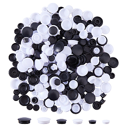 (52) Непрозрачная лаванда 300шт. 6 стили заглушек для отверстий из полипропилена, защелкните заглушки отверстий заподлицо, торцевые заглушки вставок для стоек, для мебельного ограждения, разноцветные, 13~23x13~23x8~8.5 мм