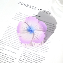 Лиловый Цветочные пластиковые заколки для волос с когтями, аксессуары для волос для женщин и девочек, сирень, 70x70x35 мм