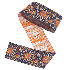 Коралловый 5 жаккардовая цветочная лента из полиэстера, для аксессуаров для одежды, коралл, 2 дюйм (50 мм)