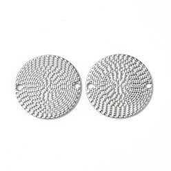 Нержавеющая Сталь Цвет Не тускнеет 304 подвески-соединители из нержавеющей стали, плоские круглые ссылки, цвет нержавеющей стали, 20x1 мм, отверстие : 1.6 мм