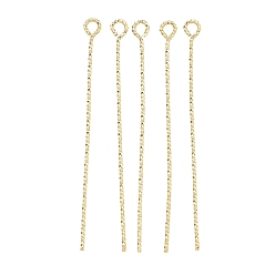 Настоящее золото 18K Латунные булавки, долговечный, стойки покрытие, без свинца и без кадмия, реальный 18 k позолоченный, 45.5x3.5x1 мм, отверстие : 2 мм, 18 датчик