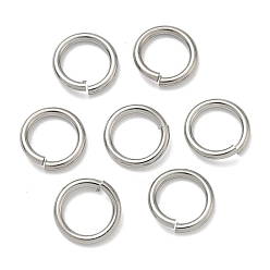 Нержавеющая Сталь Цвет Устойчивы к потускнению 304 открытые соединительные кольца из нержавеющей стали, круглые, цвет нержавеющей стали, 10x1.4 мм, внутренний диаметр: 7.2 мм, отверстие : 7 мм