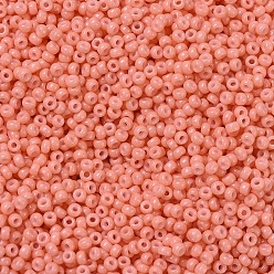 (RR4462) Duracoat Dyed Opaque Dark Salmon MIYUKI Round Rocailles Beads, Japanese Seed Beads, 11/0, (RR4462) Duracoat Dyed Opaque Dark Salmon, 2x1.3mm, Hole: 0.8mm, about 50000pcs/pound