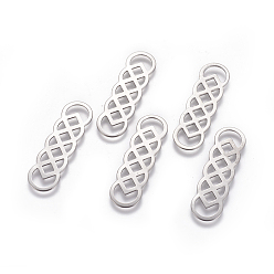 Нержавеющая Сталь Цвет Устойчивы к потускнению 201 соединители из нержавеющей стали, цвет нержавеющей стали, 40x11.5x0.6 мм