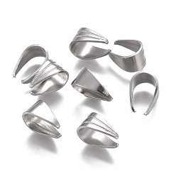 Нержавеющая Сталь Цвет Устойчив к потускнению 304 защелкивающиеся дужки из нержавеющей стали, цвет нержавеющей стали, 8x6x1.5~4.5 мм, внутренний диаметр: 5.5x5 мм
