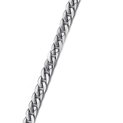 Серебро Ручная роспись акриловых цепей для бордюров, цепи с быстрыми ссылками, серебряные, 22x16x5.3 мм, 39.37 дюймы (1 м) / прядь